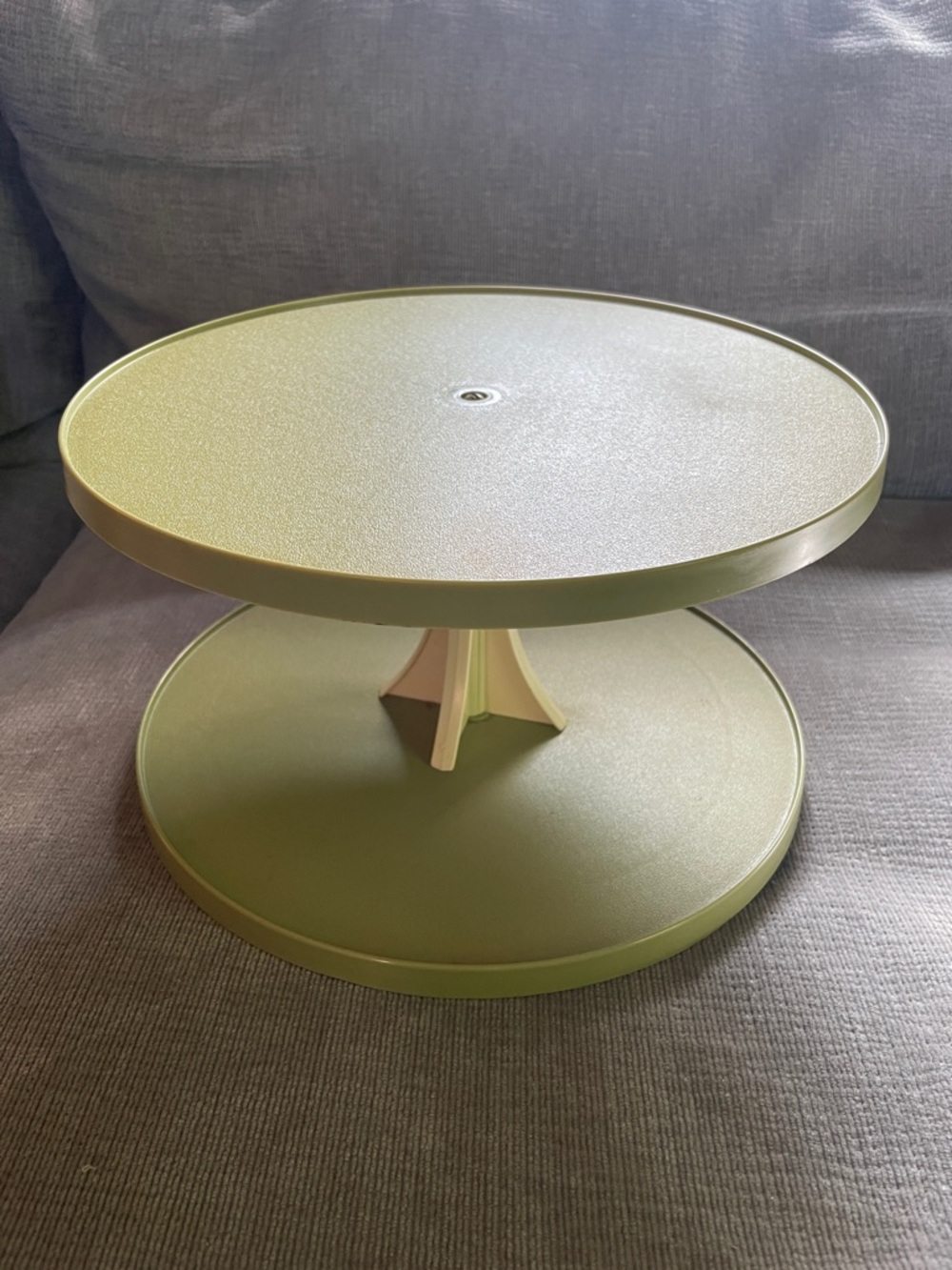 Vintage Green Lazy Susan Turntable